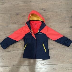 Columbia kids three in one ski jacket xxs